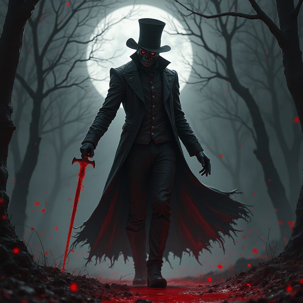 Dark Gothic New Year's in a Futuristic Landscape