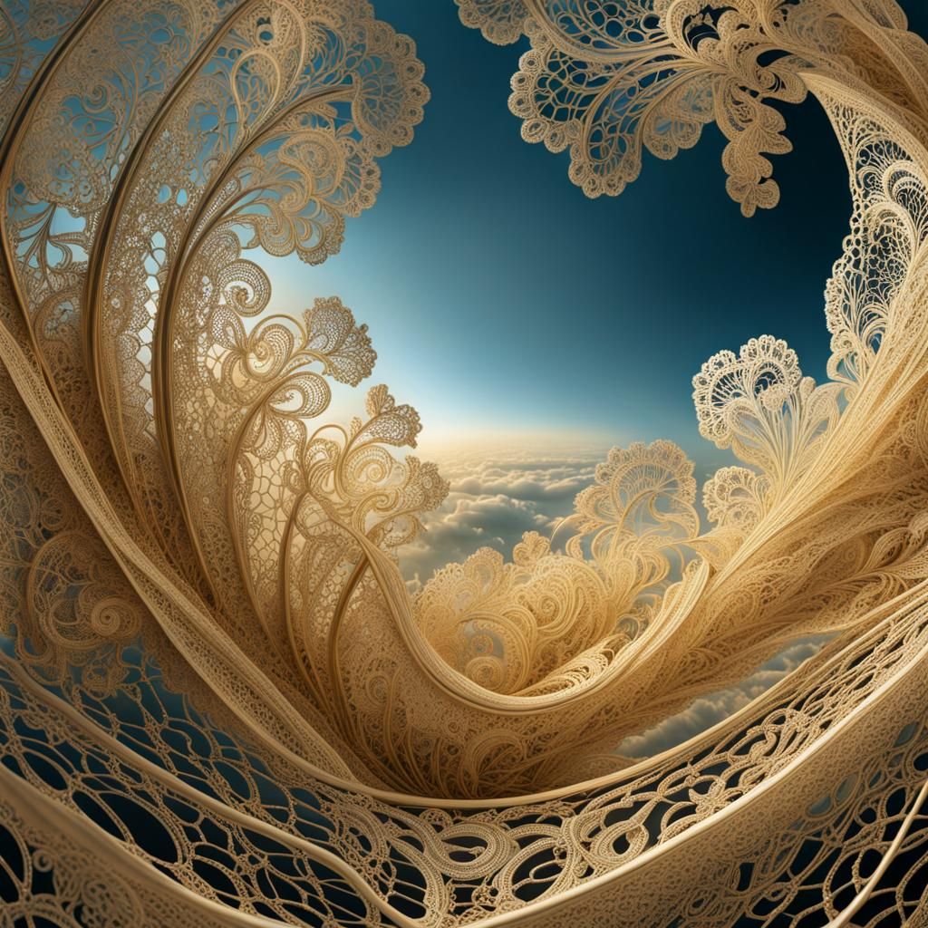 Surreal Lace Dreams in Surrealist Style