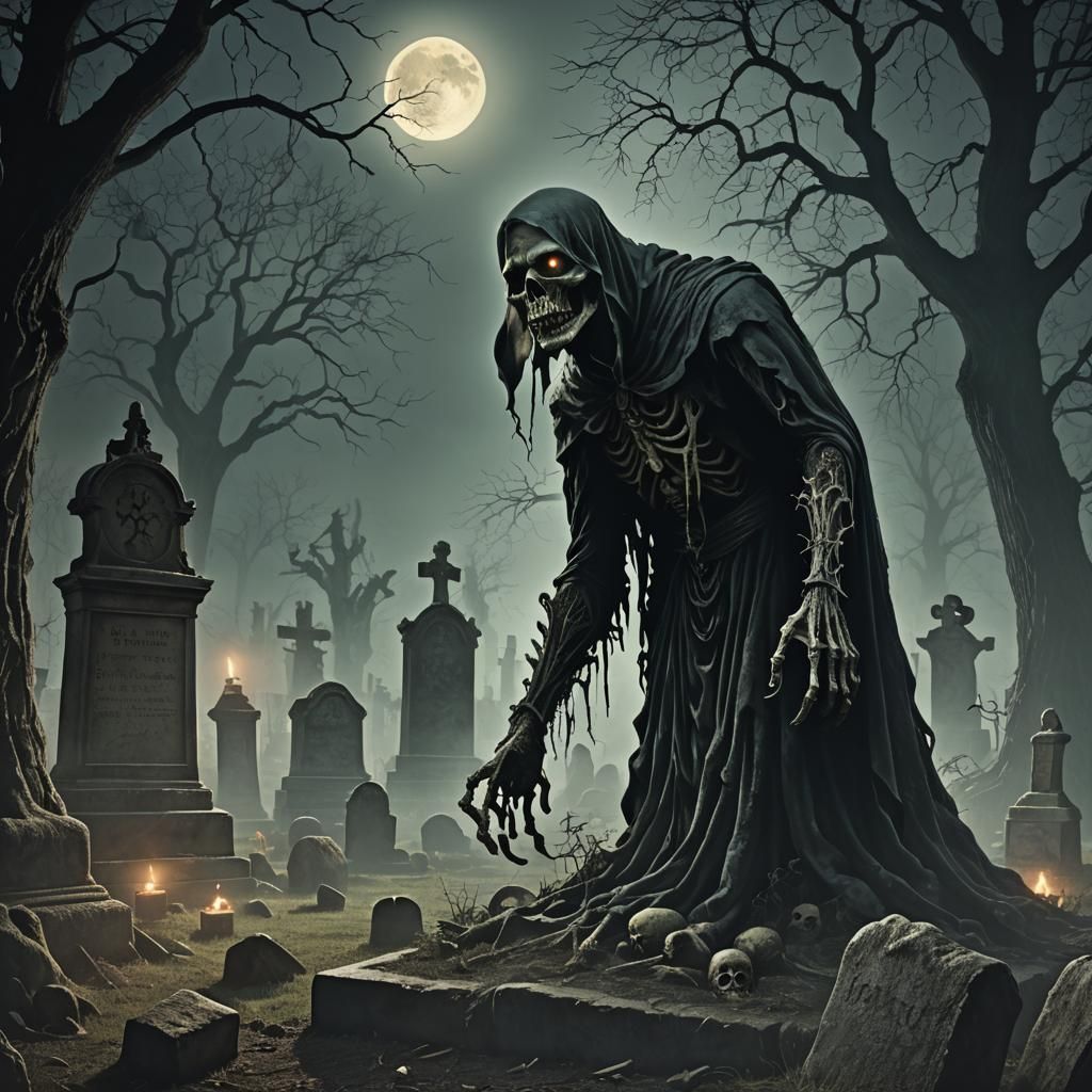 Monster Mash Dances in Spooky Graveyard