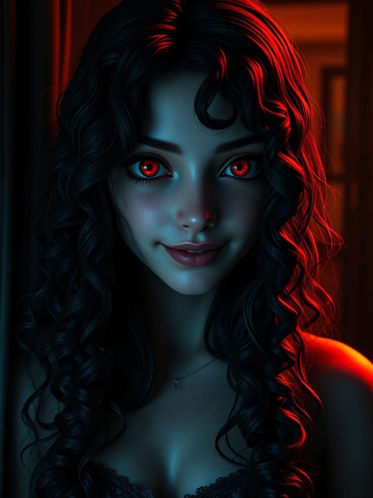 Dark Yandere Girlfriend in a Haunting Fantasy World