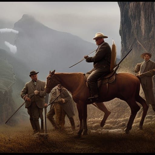 Theodore Roosevelt Hunting: Epic Digital Matte Painting