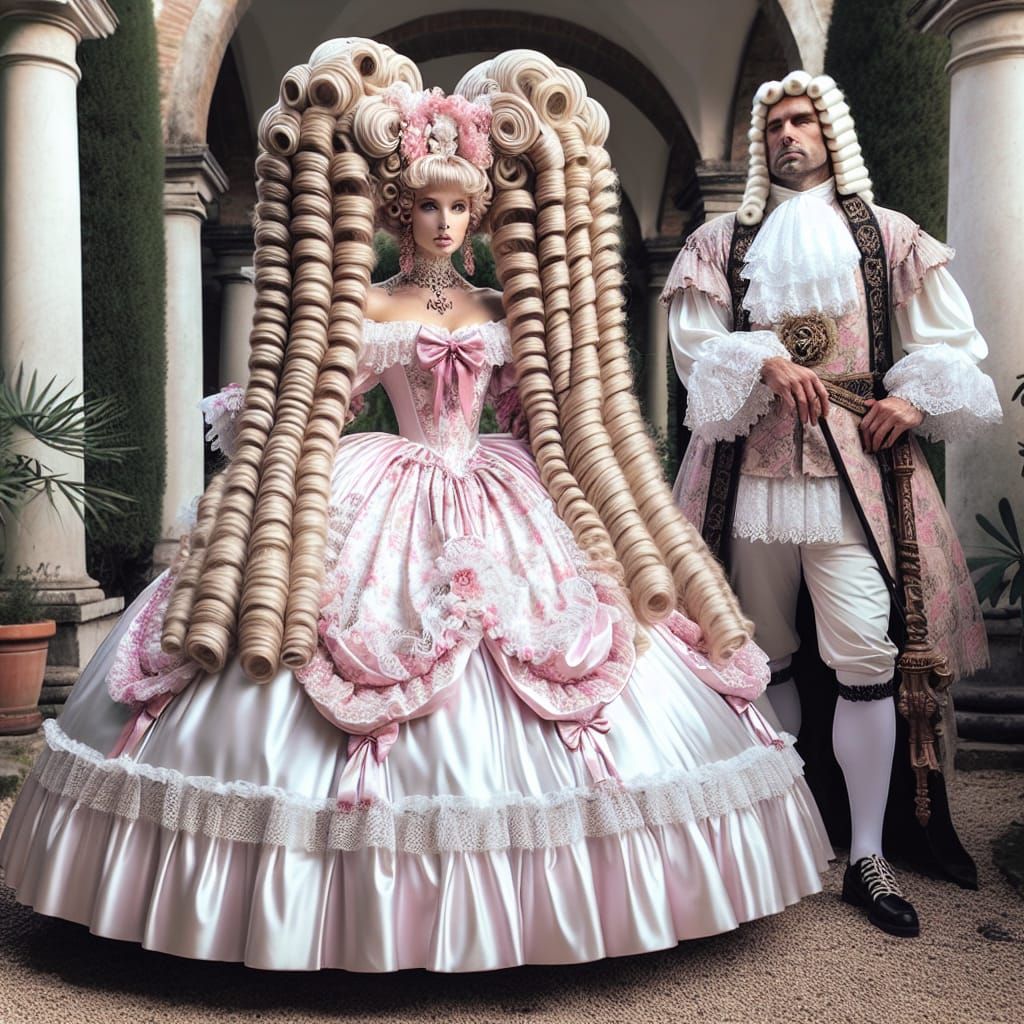 Elaborate Maid and Roman King Wedding