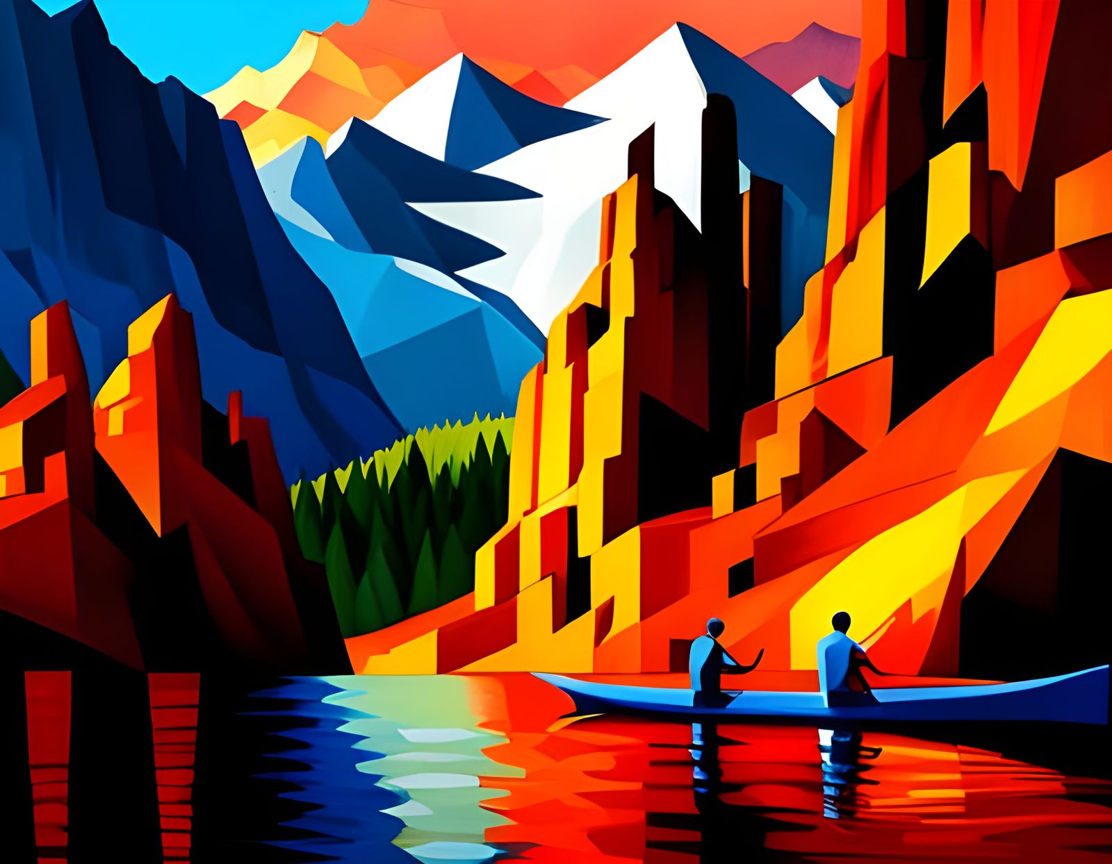 Fishing in the mountains of Pythagoras