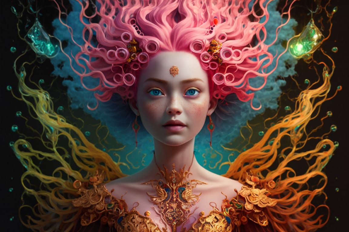 Surreal Vitreous Animacule with Superfluid Inclusions