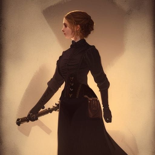 Buffy in Victorian Steampunk Style