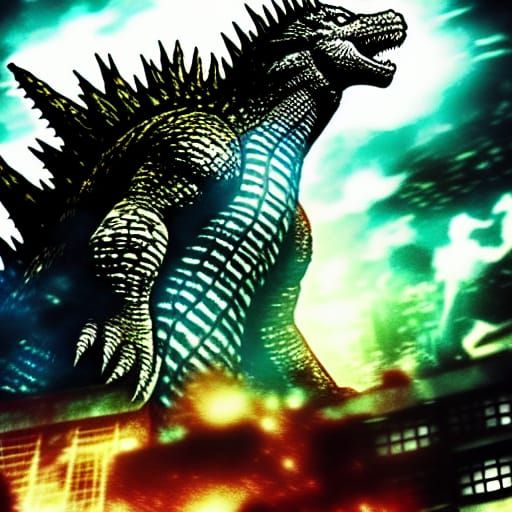 Godzilla Attack: Anime Key Visual Concept Art