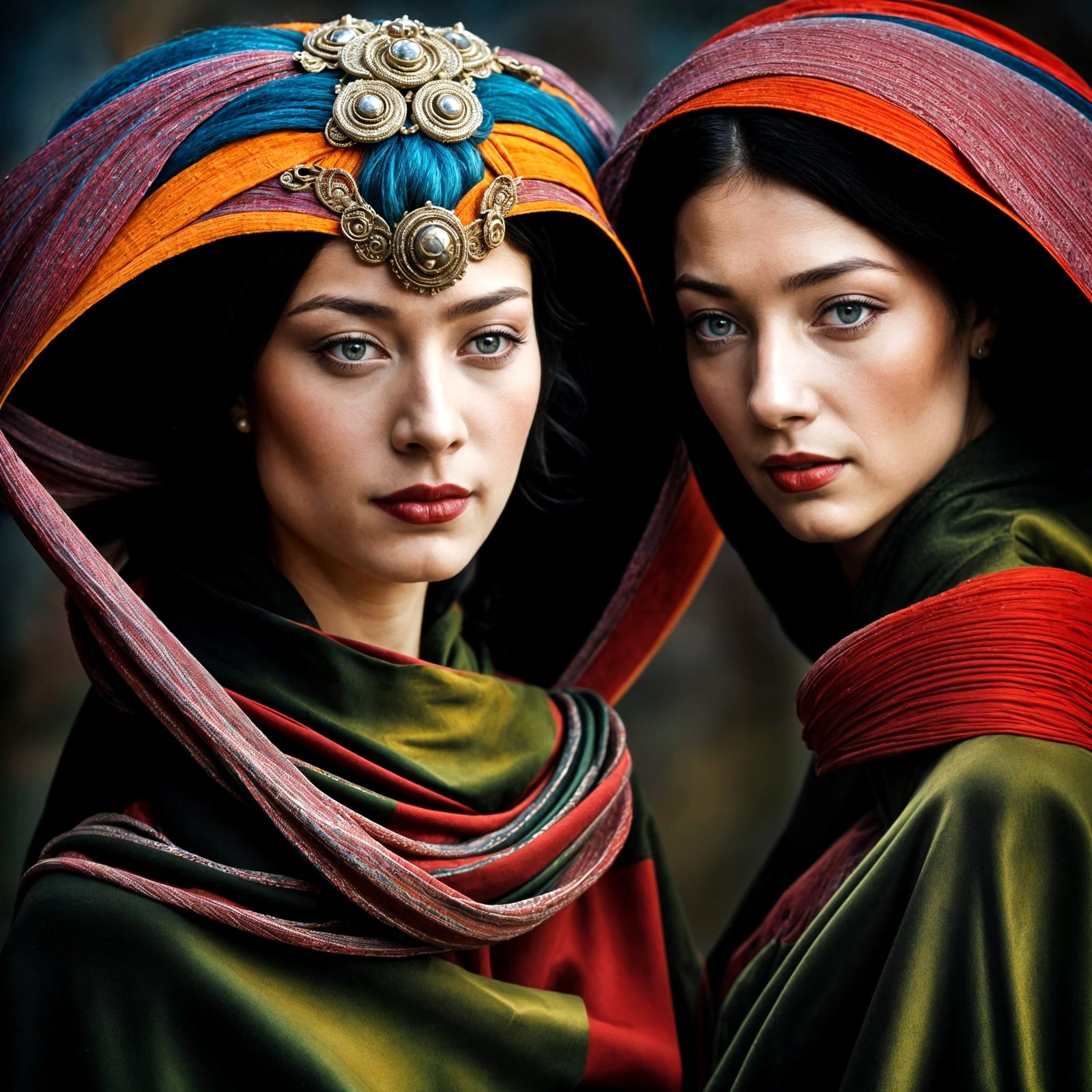 Surreal Restaurant Scene with Exotic Aliens, Photorealistic