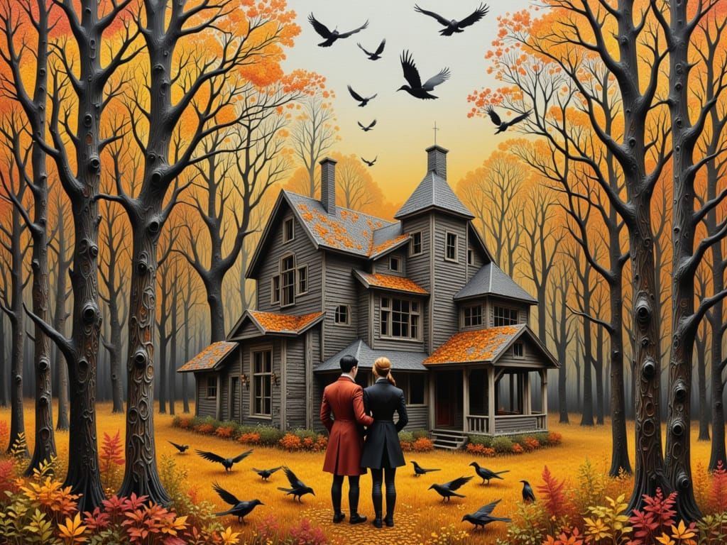 abandoned house in the forest