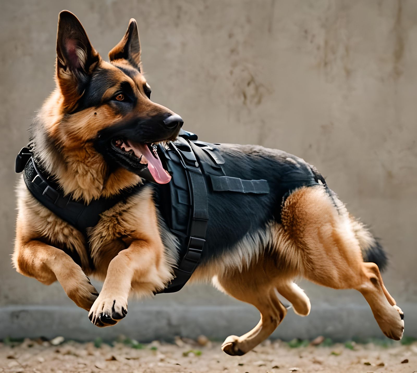 tactical K9 German shepherd