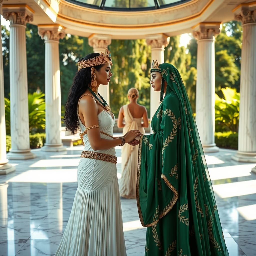 Cleopatra and Gaia's Futuristic Wedding Ceremony