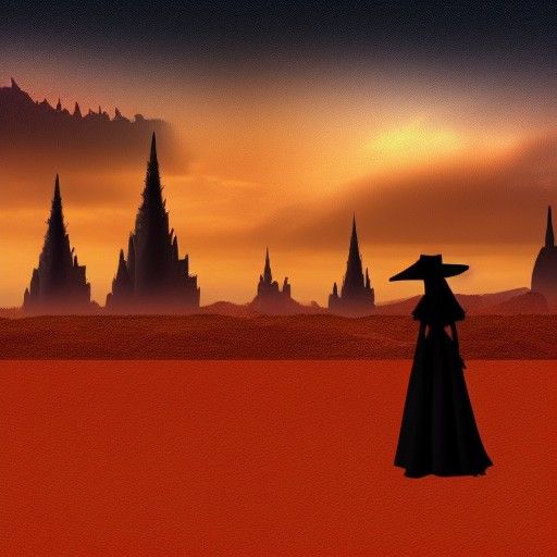 A traveller in the desert