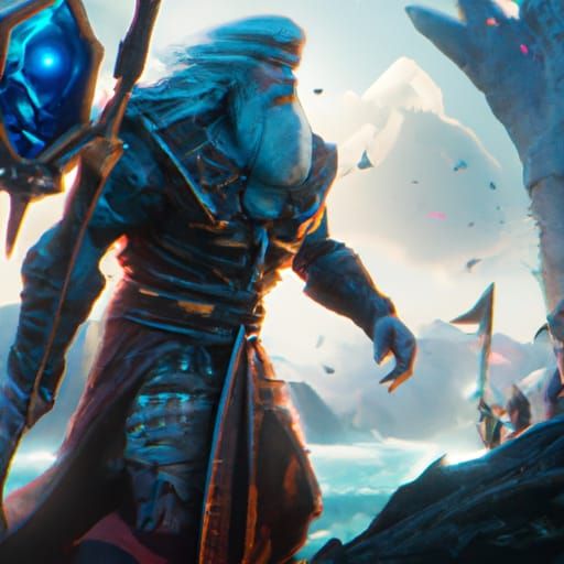 Detailed Matte Painting of King David