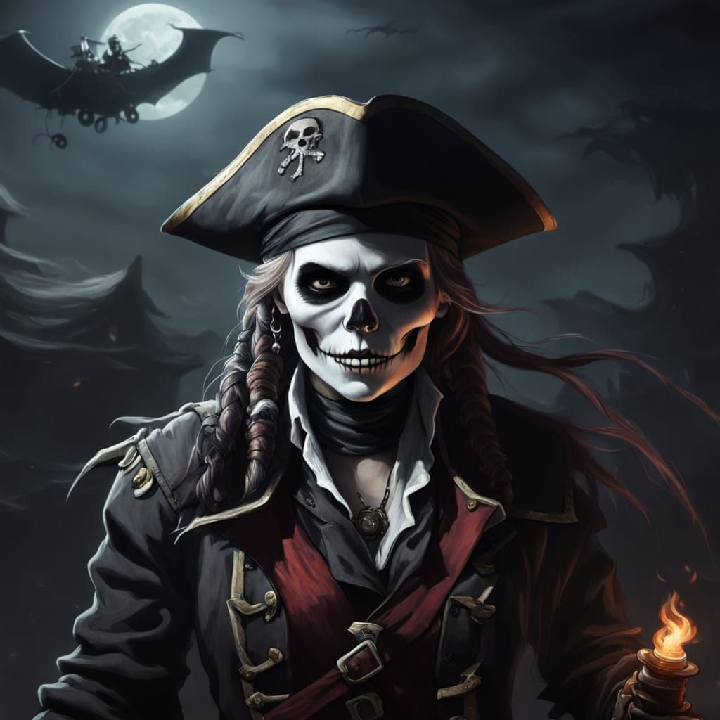 Ethereal Ghost Female Pirate of the High Seas