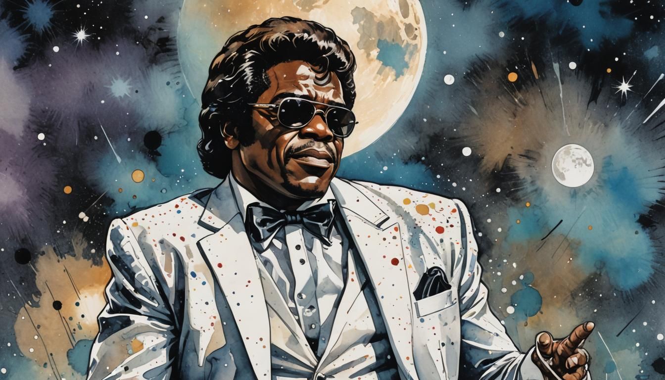 James Brown as DC Comic Book Art