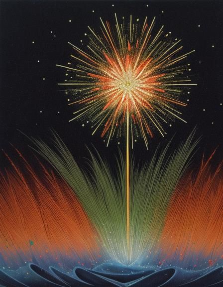 Hovering Carrot in 1950s Pixelated Style