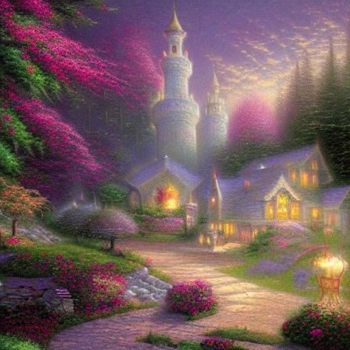 Ethereal Quran in Hyperdetailed Fantasy Landscape