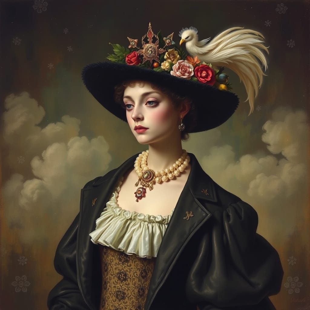 Surrealist Composition in Lowbrow Art Style