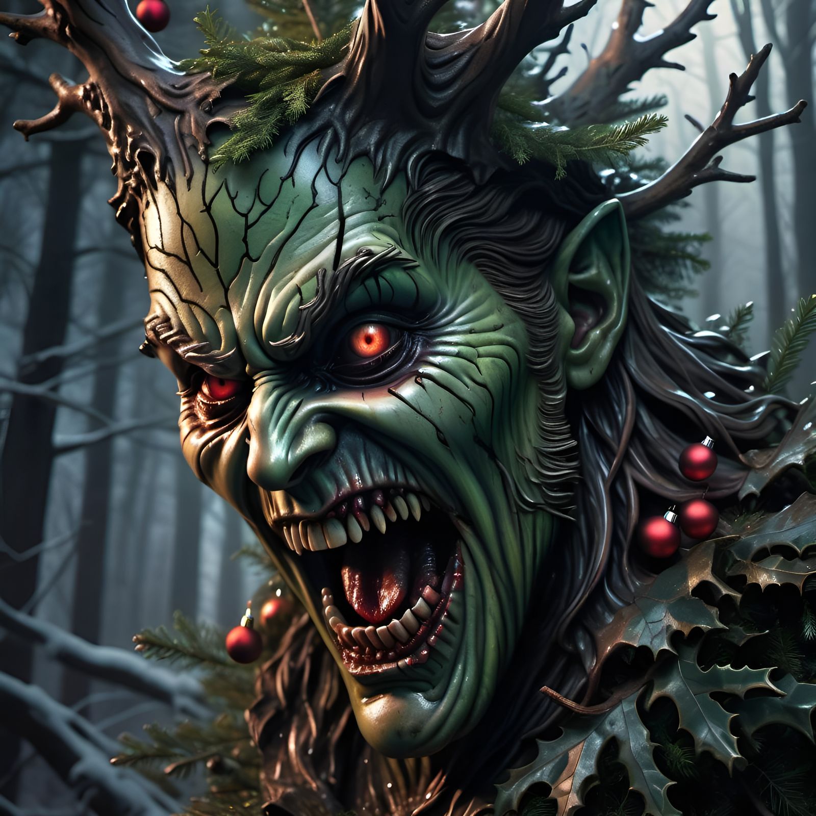 Wicked Christmas Tree come to life as a Trent