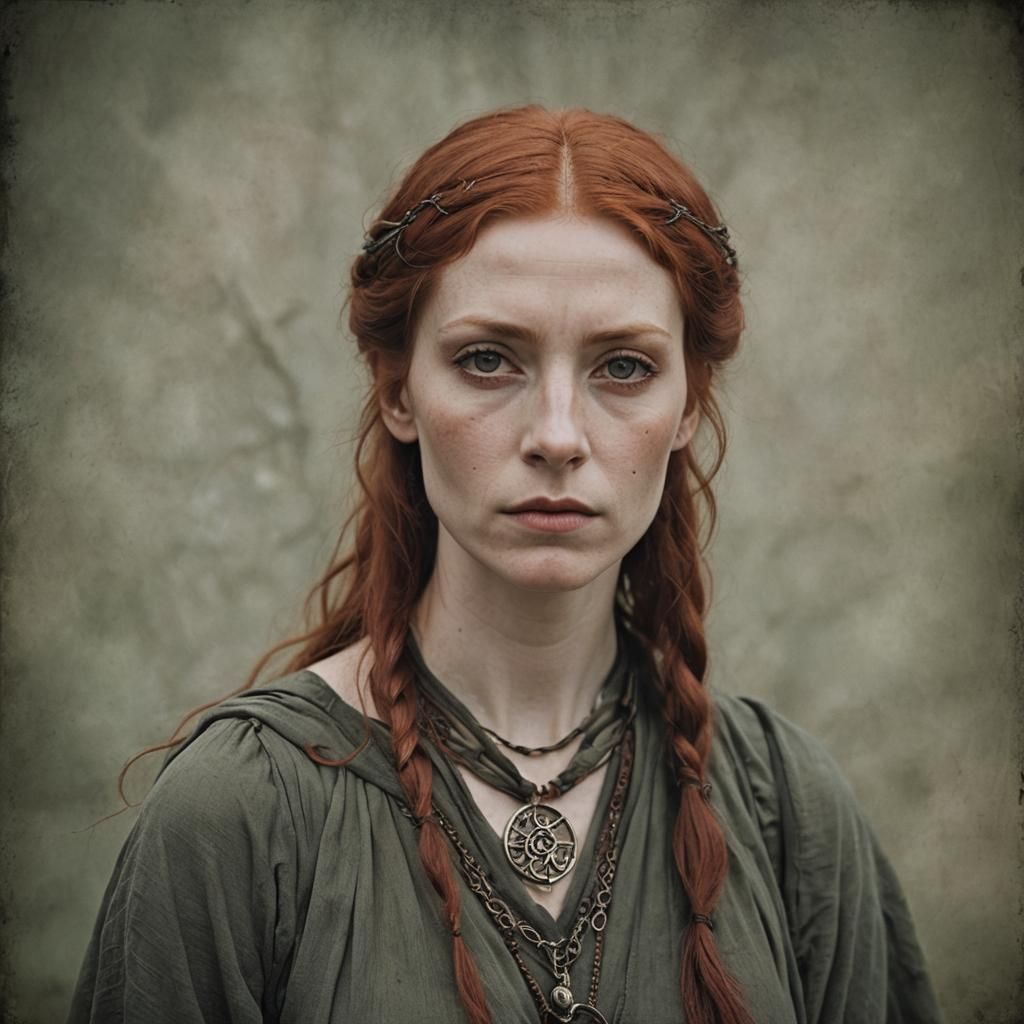 Red Haired Woman's Portrait