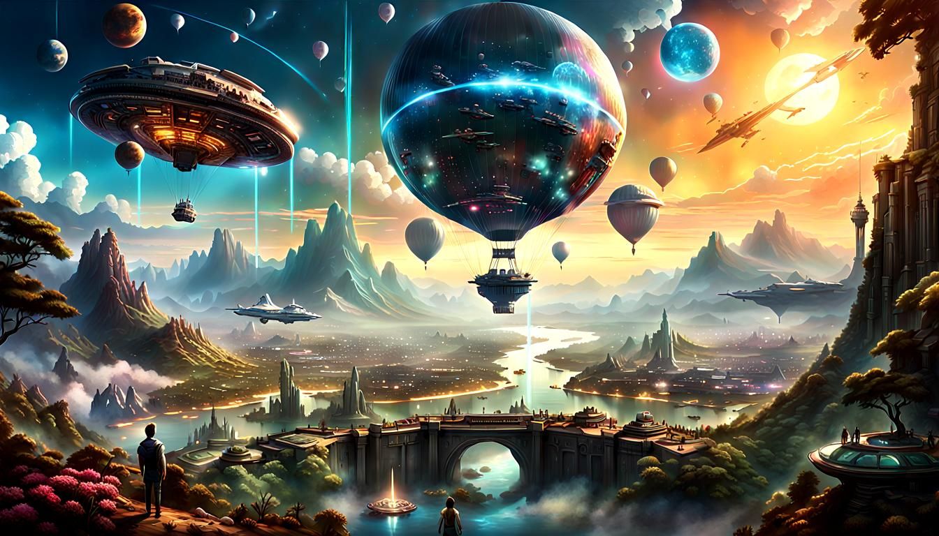 The Capital City on Planet Kai in the Gravis System