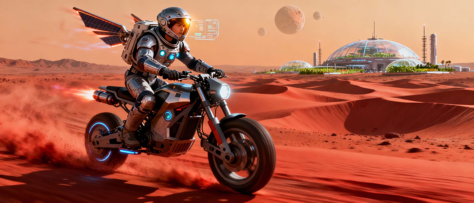Sci-Fi Explorer Rallies Rover on Mars Dunes