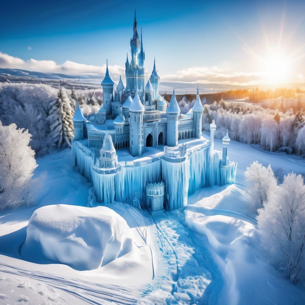 Winter castle, from above