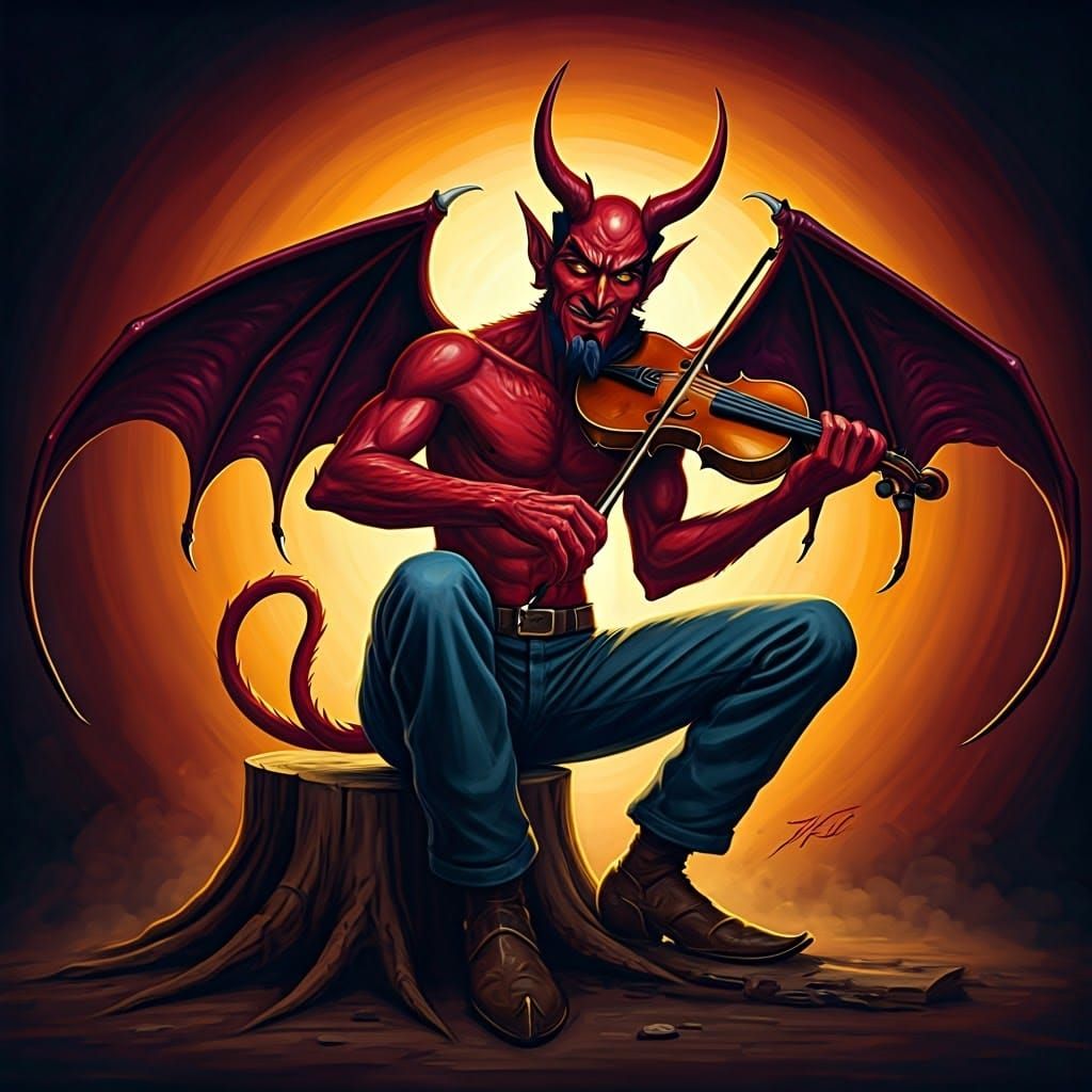 The Devil's Fiddle Contest in Georgia