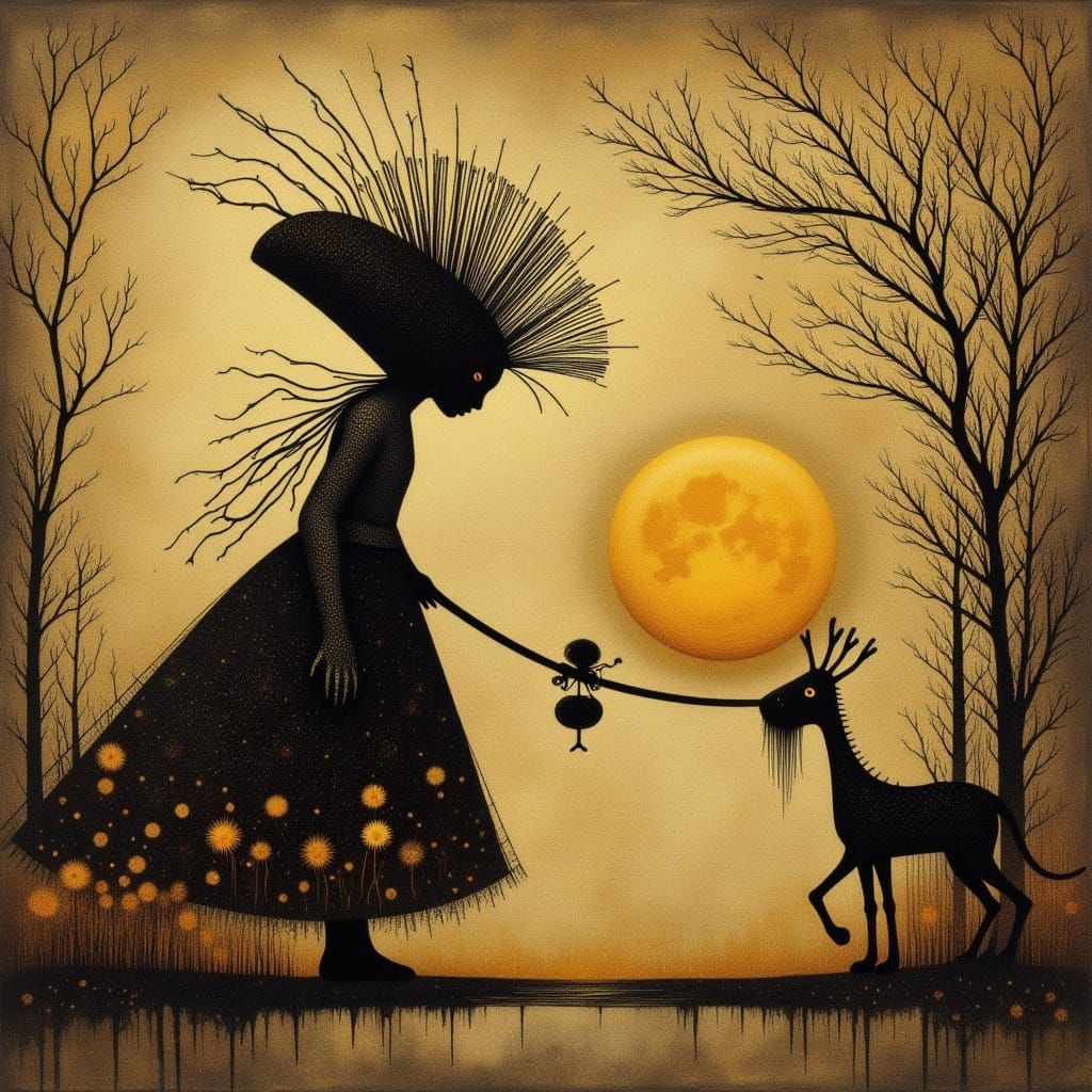 Melancholic Cicada Song: An Evocative AI Artwork