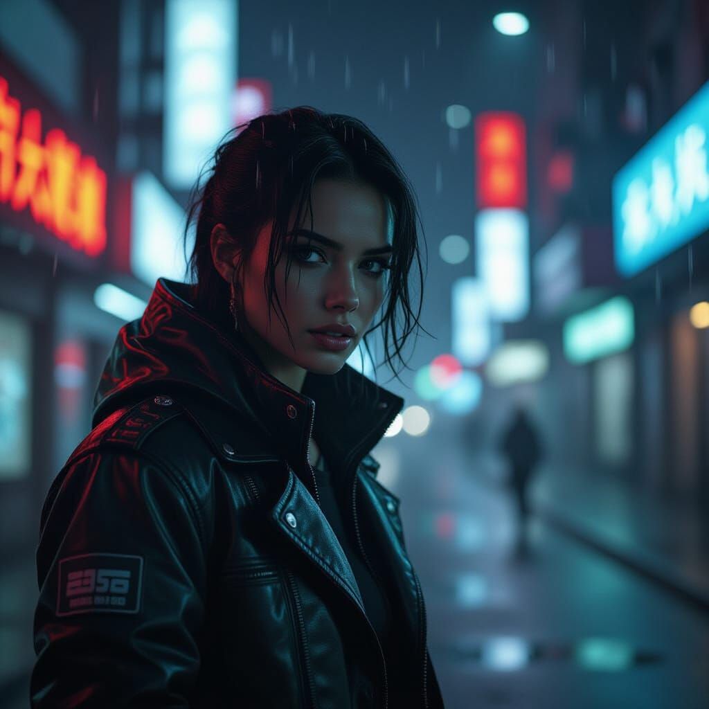 Cyberpunk 2099: A Cinematic Film Still