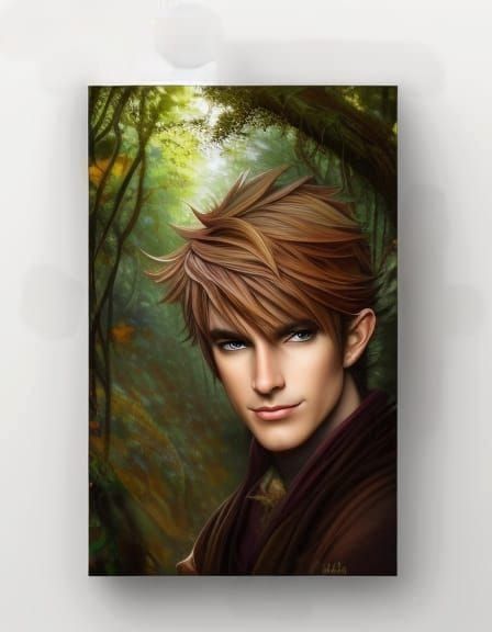 Autumn Elf in Whimsical Fairycore Forest