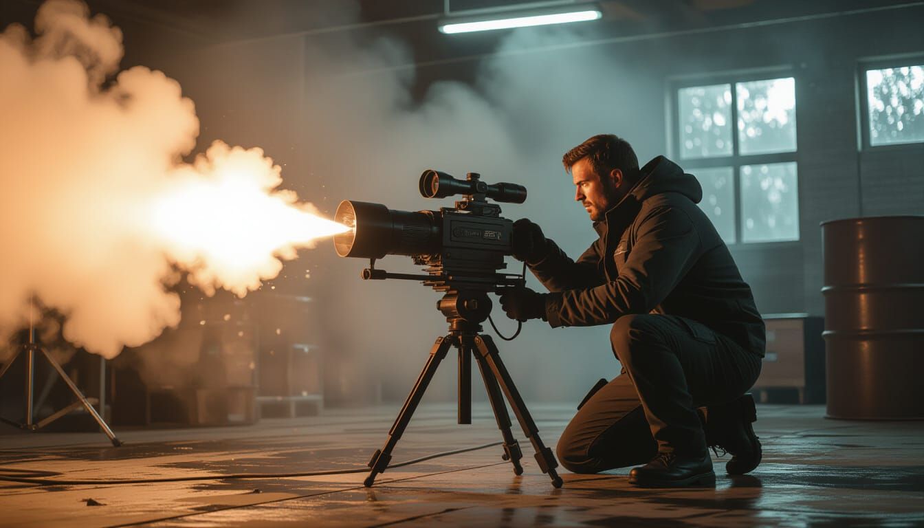 Cinematic Film Still With Dramatic Lighting