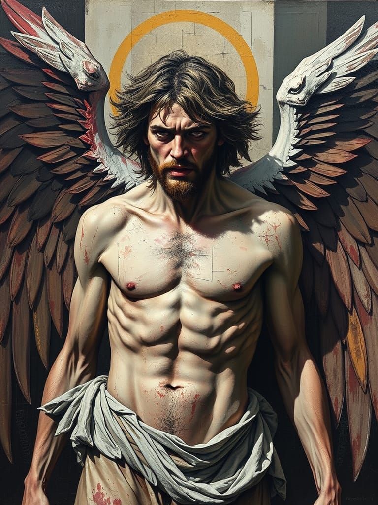 (Brutal-Cubist-Impasto:1.8)

(The Fallen Angel:1.5) was a figure that personified injustice. He had only done the things...