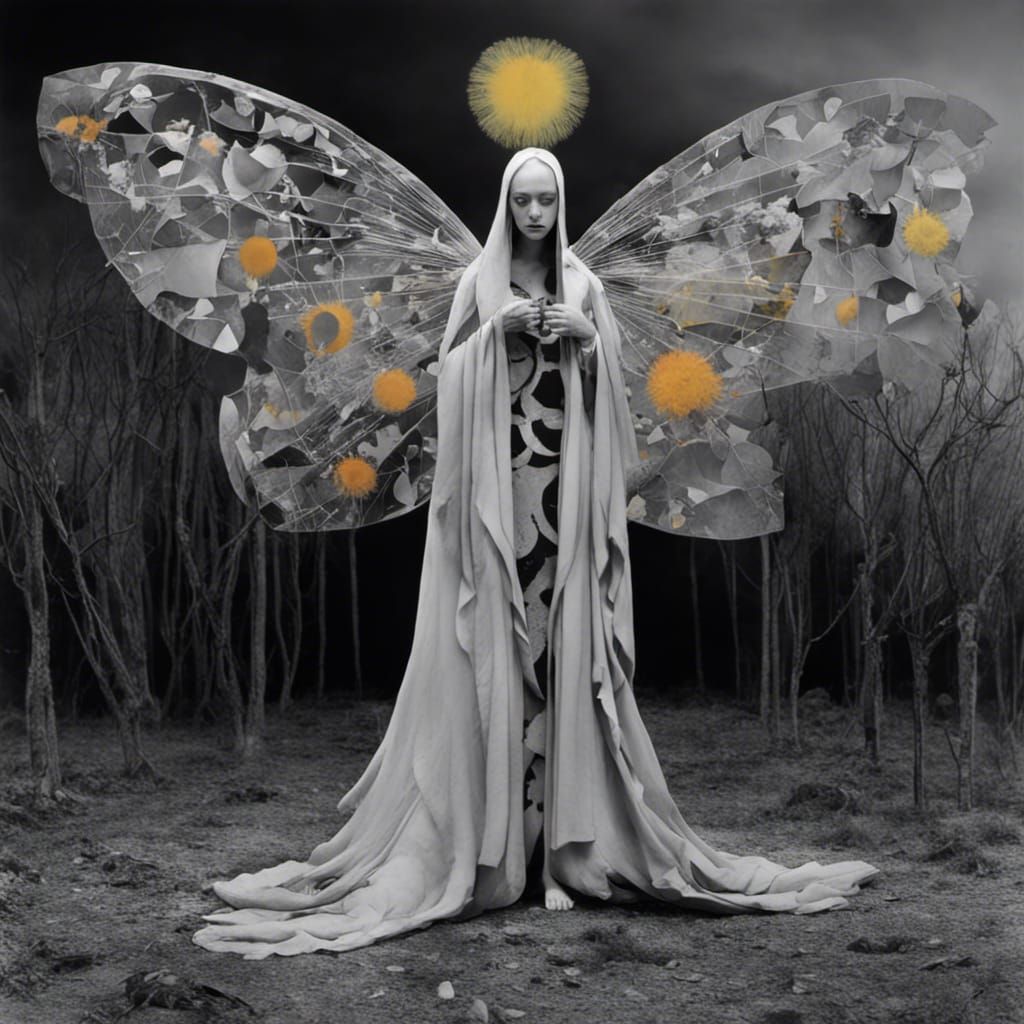 Witches in a Surreal Dreamscape with Colorful Details