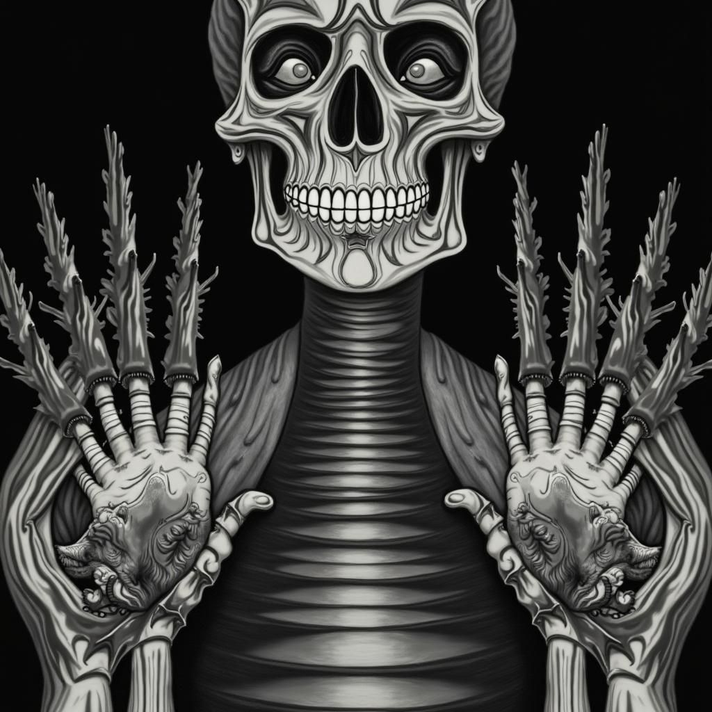 Surreal Chessboard Puzzle in Uncanny Valley Architecture