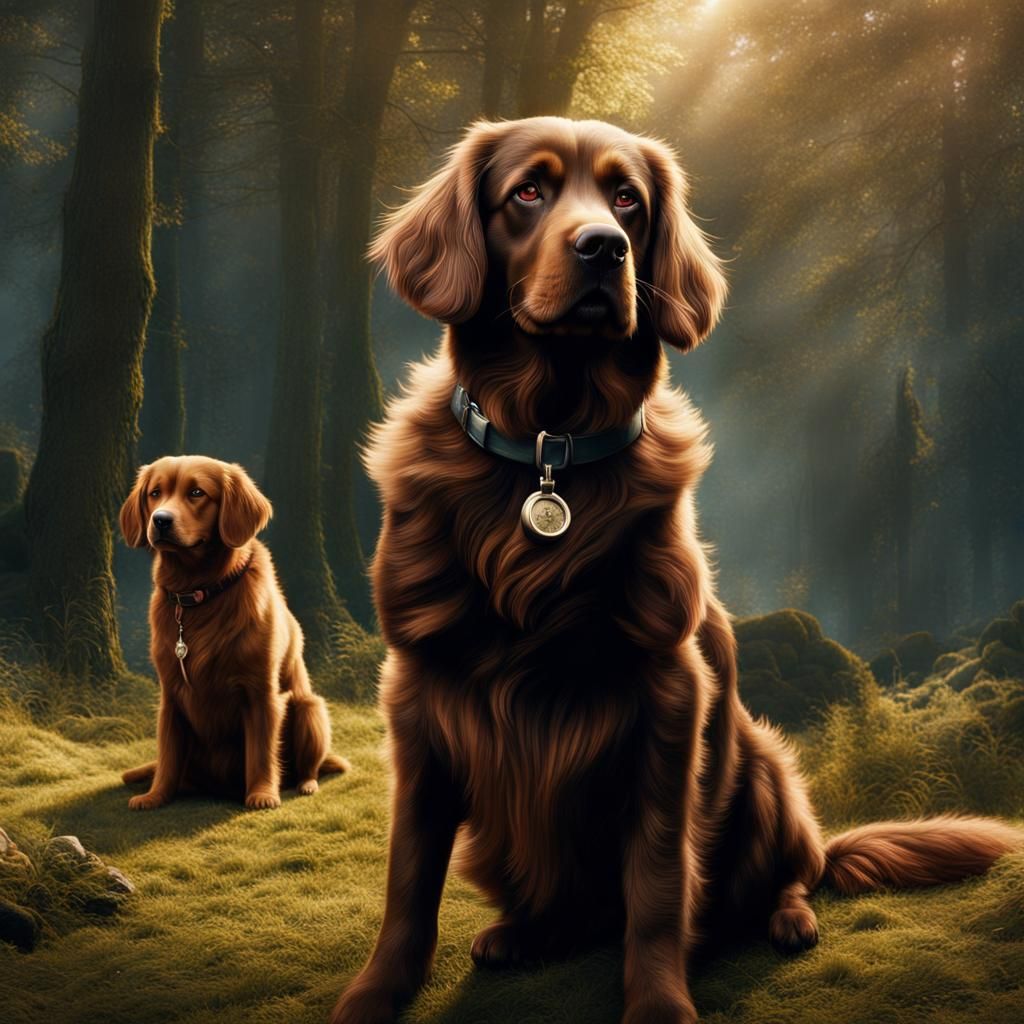 Epic Cinematic Dogs in Digital Matte Painting
