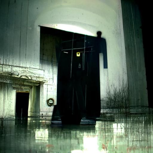 Sinister Man at Doorway