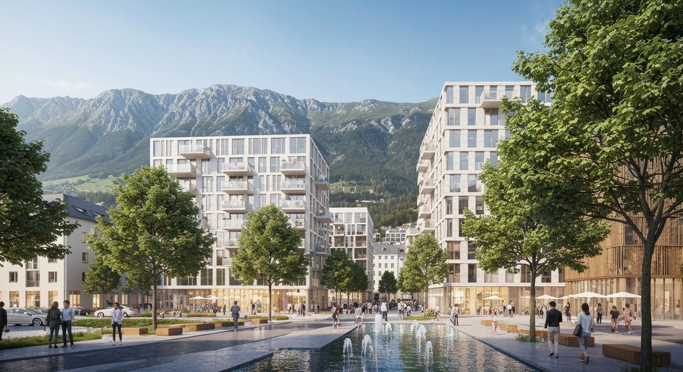 Sustainable Innsbruck Cityscape with Mountain Views
