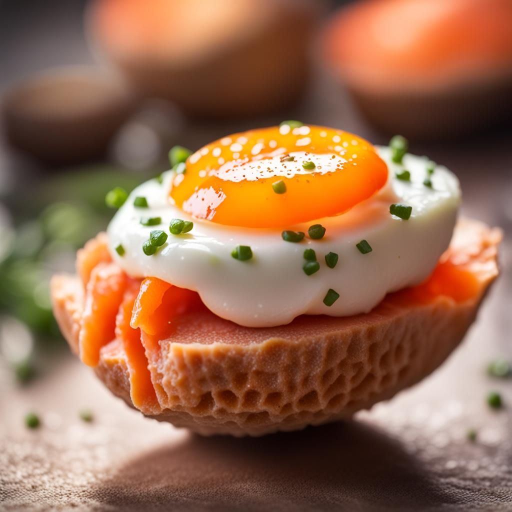 Stunning Close-Up of a Salmon Egg