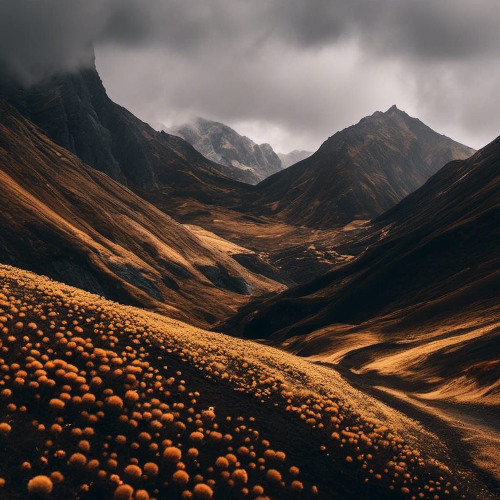 Babylon Ablaze: A Darkly Themed AI Artscape