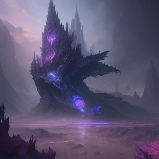 Fantastical Matte Painting in Deep Color