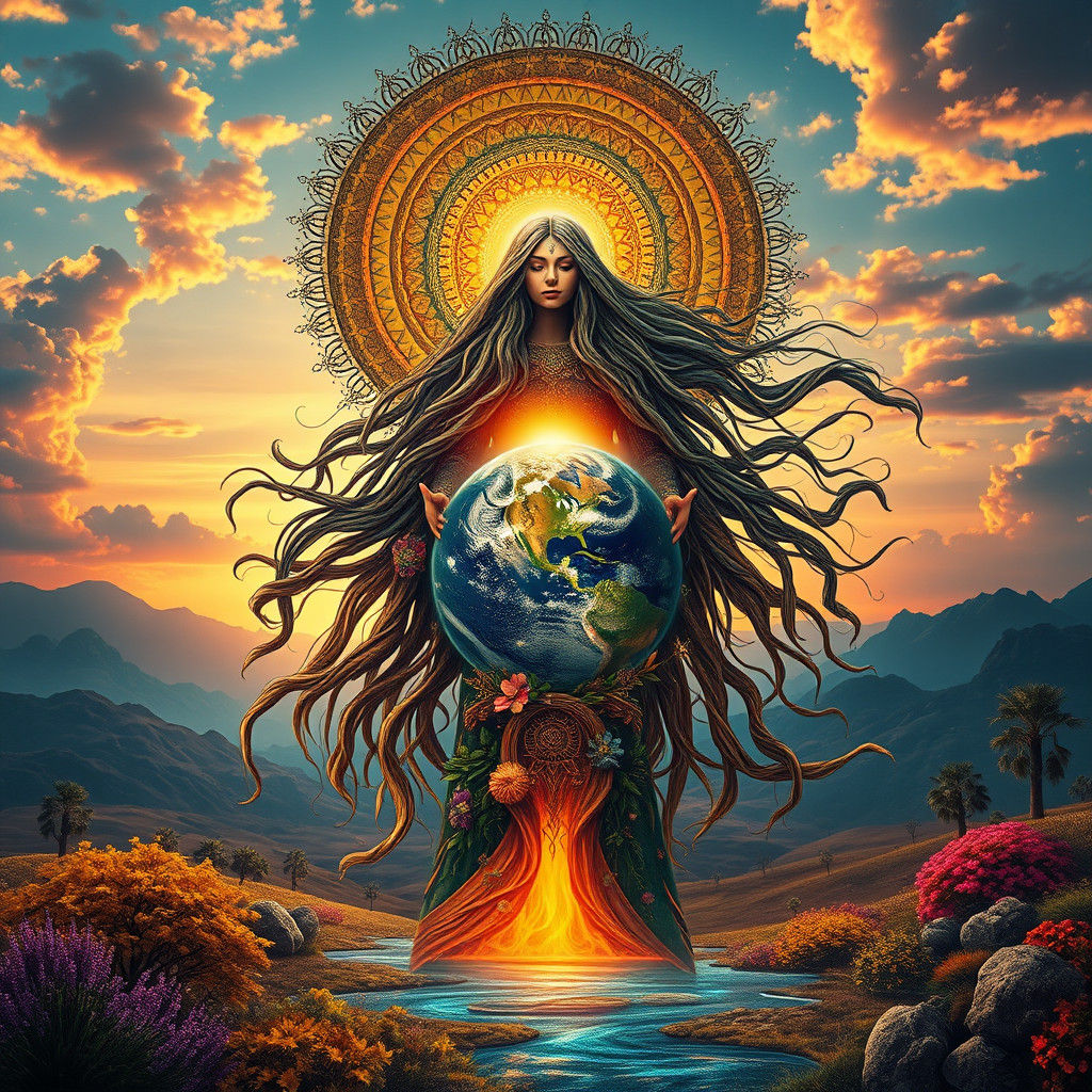Mother Earth Gratitude in Digital Art