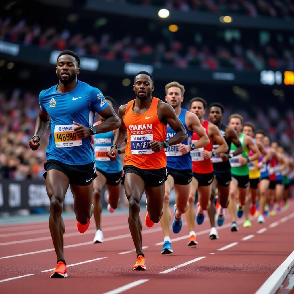 Athletes Race Against Time in Dynamic Portrait Photography