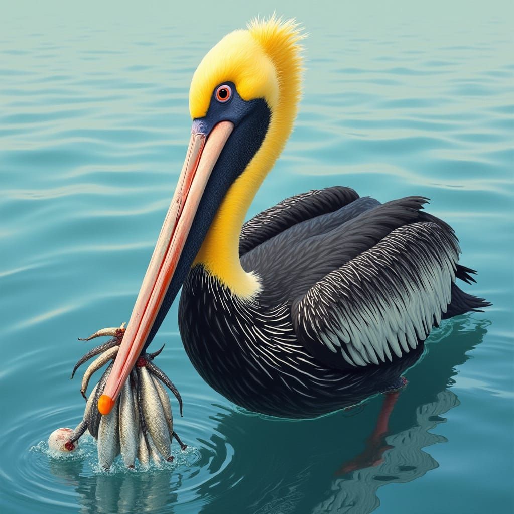 Pelican Fishing