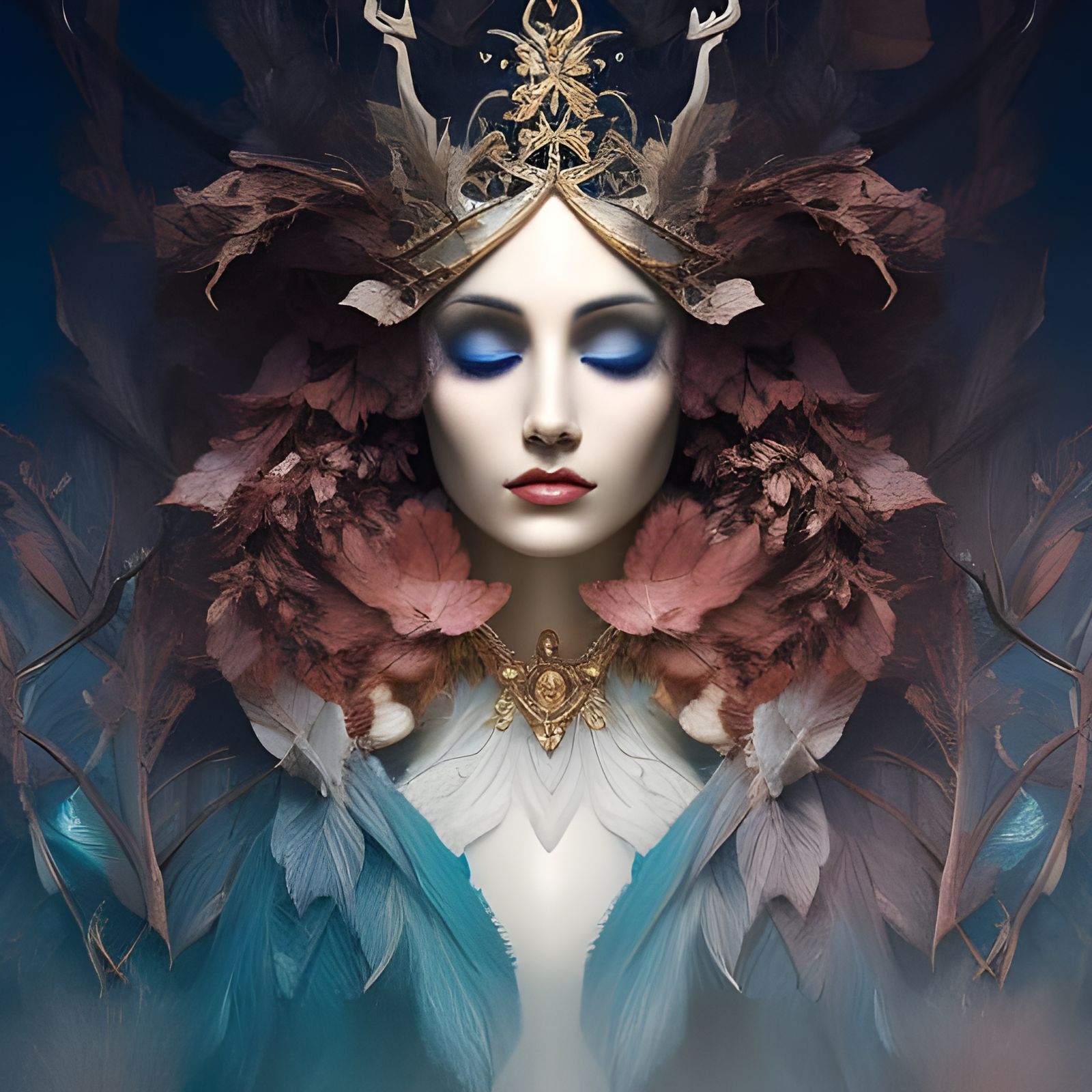 Leaf and Branch King in Fantasy Forest