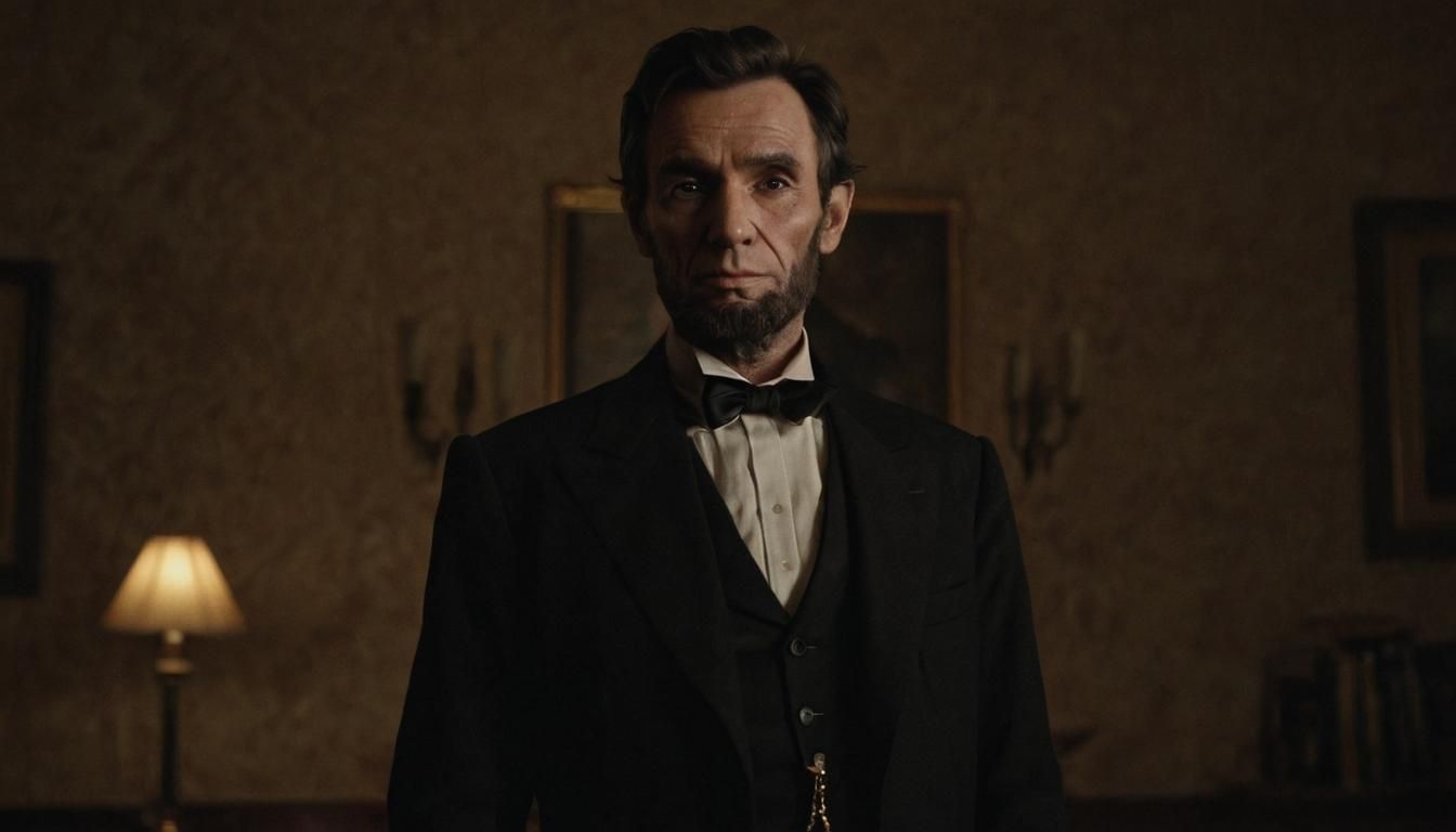 Abraham Lincoln in Tailored Suit: Cinematic Portrait