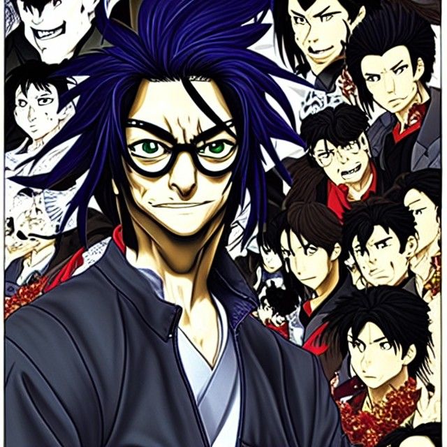 Hyperdetailed Demon Muzan Kitsubuji Portrait