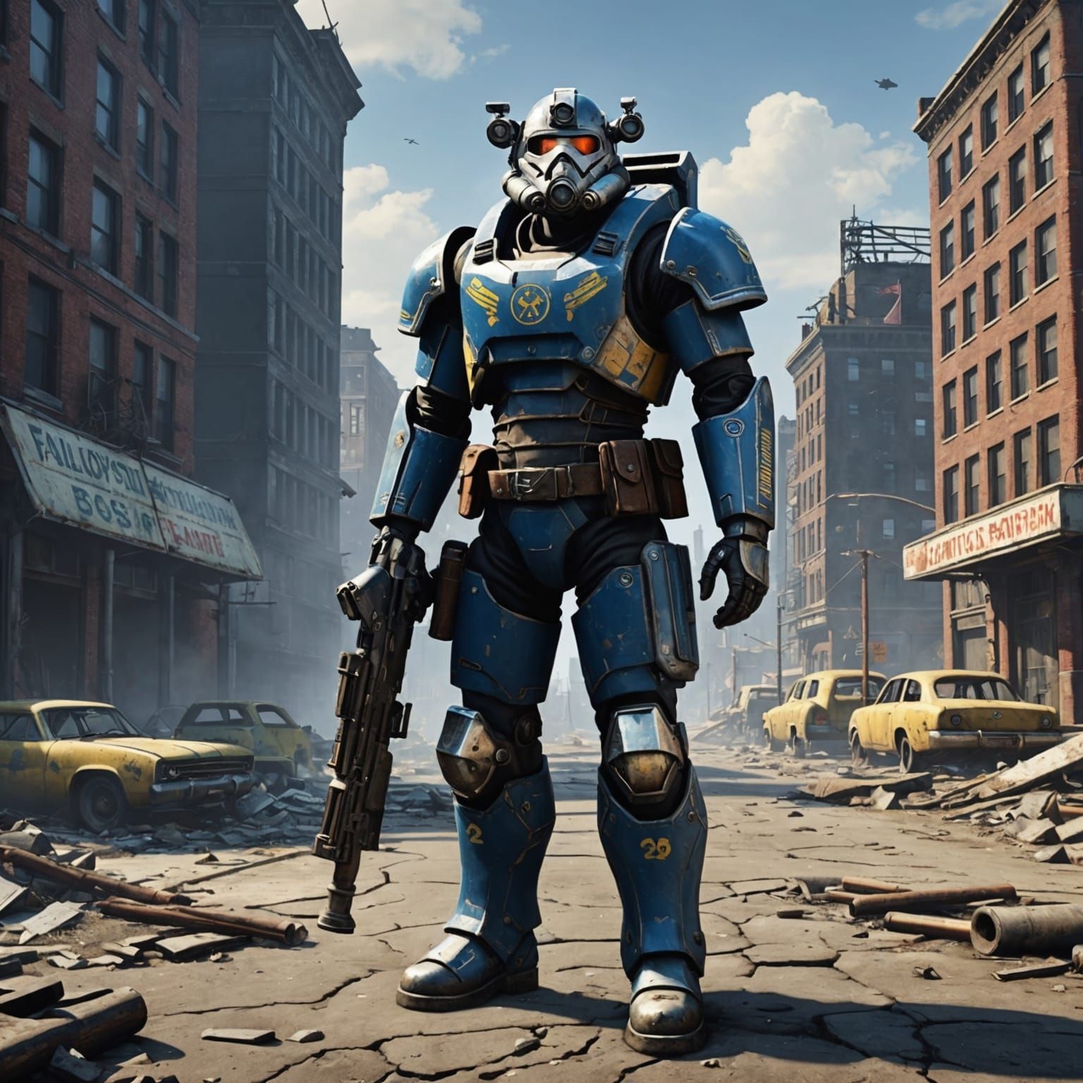 Apocalyptic Survivor in Boston Wasteland