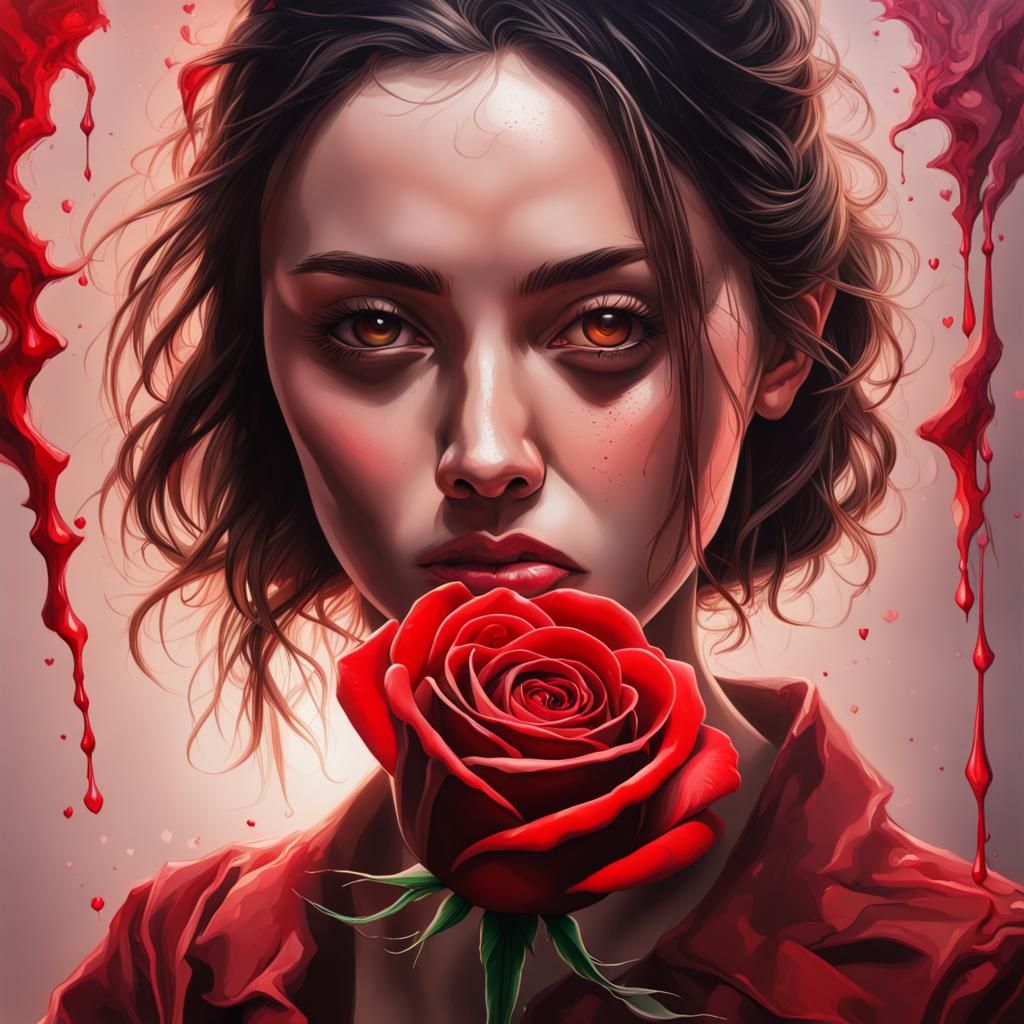 Love and a red rose can't be hid.