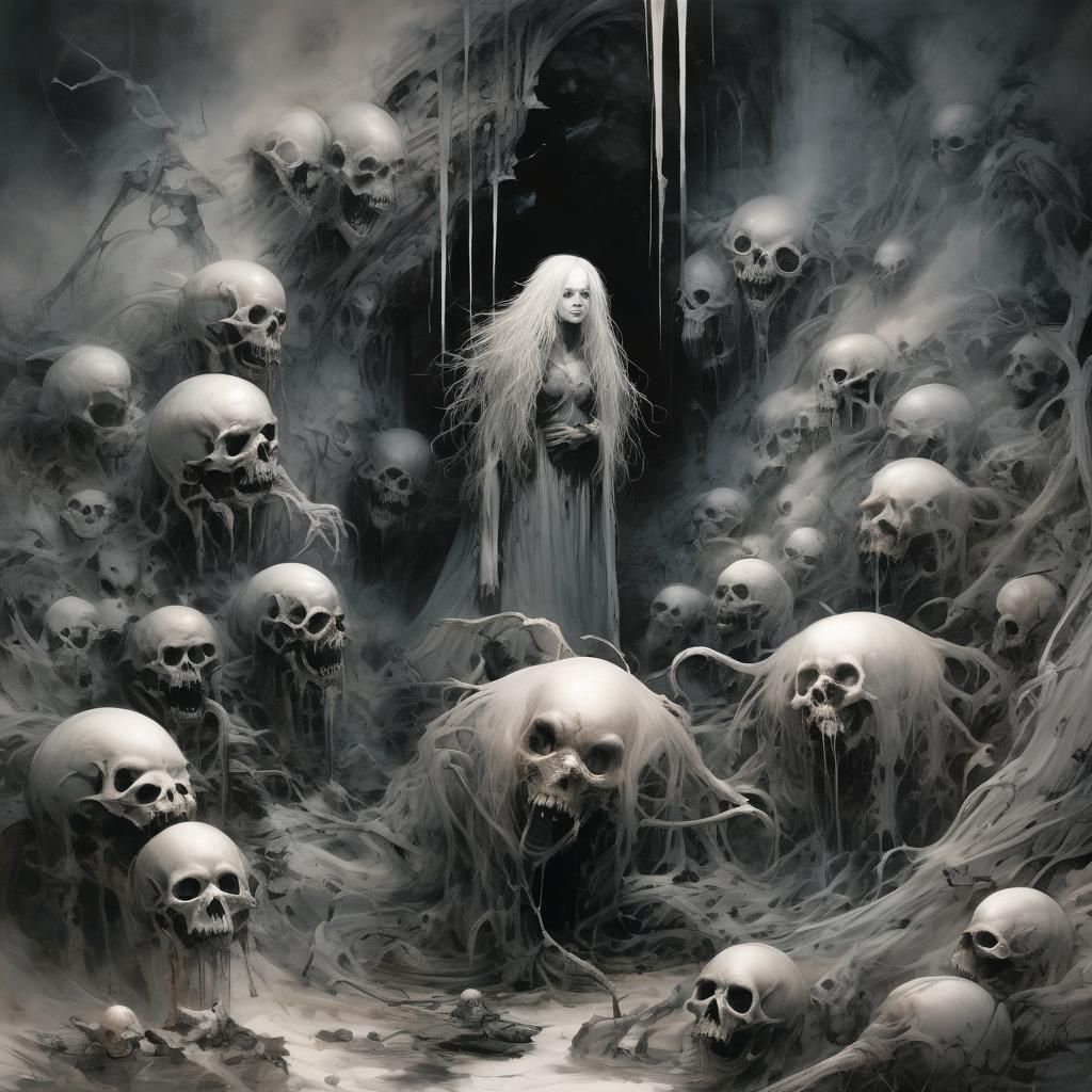 Grimdark Fantasy Art in a Dark Aesthetic