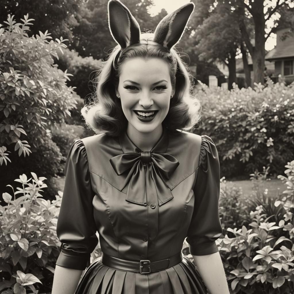 Rabbit Detective in Film Noir Style